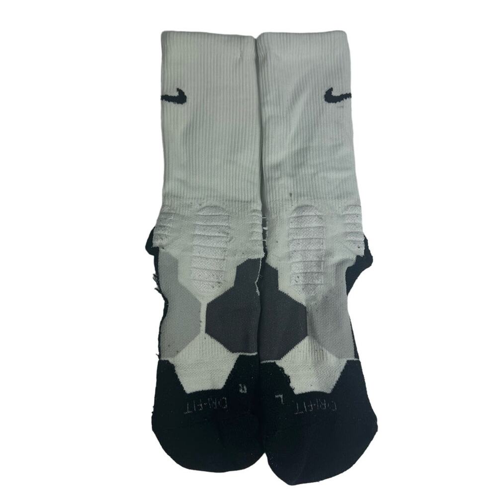 Nike Dri-Fit Elite Socks White and Black ,Medium